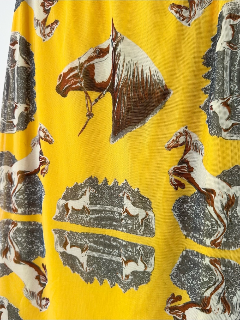 NWT Lisa Says Gah Horse Print Slip Skirt SAMPLE PIECE - Picture 4 of 11